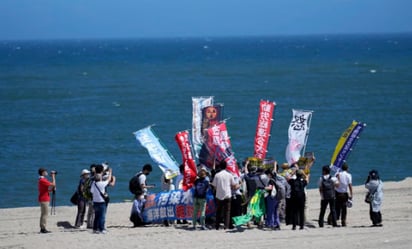 Protestan en Tokio contra el vertido de agua radiactiva tratada procedente de Fukushima