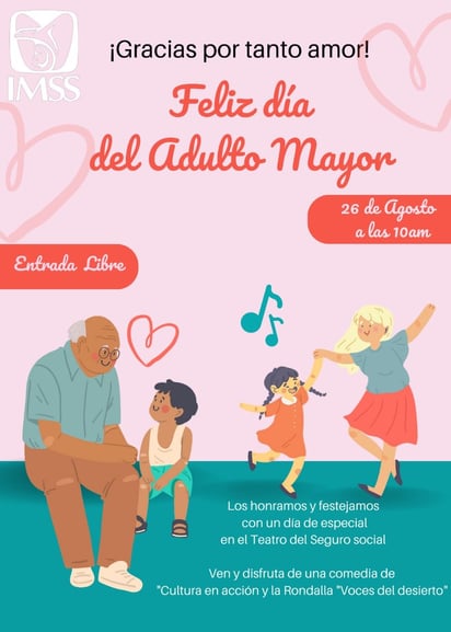 CSS invita a evento del Adulto Mayor este sábado 26 de agosto