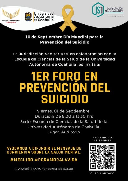 SSa realiza primer foro de prevención del suicidio