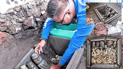 CDMX: Encuentran cofre con esculturas en Templo Mayor