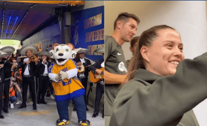 VIDEO: El emotivo recibimiento de Tigres Femenil al Barcelona Femenil en el Estadio Universitario