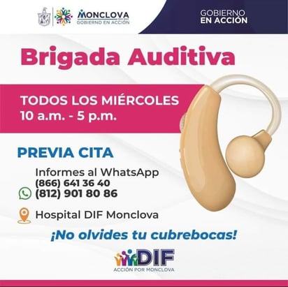 DIF ofrece brigada auditiva todos los miércoles