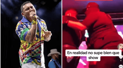 Bajan del escenario a Edwin Luna en pleno concierto, había personas armadas en el evento