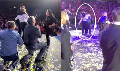 ¿Le dijo que no? Doble pedida de matrimonio en concierto de la Banda MS genera polémica en redes