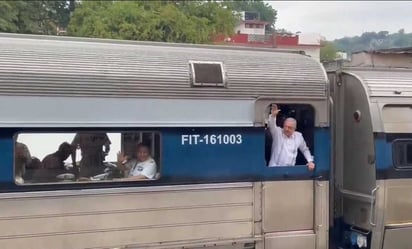 Video: AMLO realiza recorrido de prueba a bordo del Tren Interoceánico del Istmo de Tehuantepec