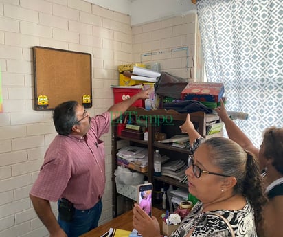 Autoridades supervisan daños en primaria Suzanne y quitan candado 