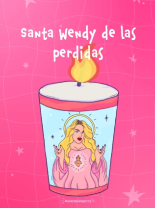 Santa Wendy de las perdidas, una imagen viralizada