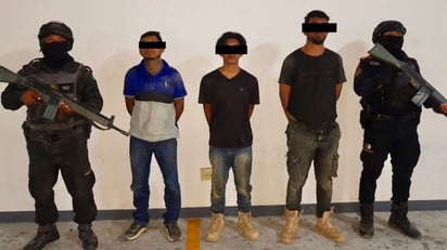 Capturan a tres hombres con armas y droga en China, Nuevo León 