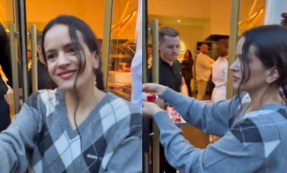 VIDEO: Rosalía sorprende a sus fans al repartir pastel por su cumpleaños en París