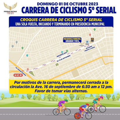 Este domingo se desarrollará el quinto serial de ciclismo 