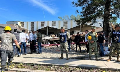 Continúan maniobras en Iglesia de Ciudad Madero para retirar escombros tras derrumbe