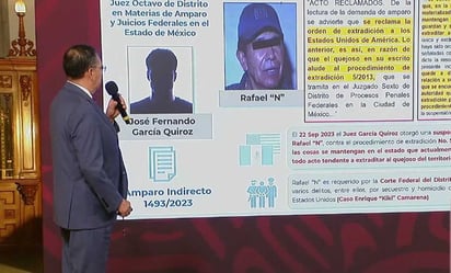 Exhiben en la mañanera a juez por conceder amparo a Rafael Caro Quintero para evitar extradición a EU