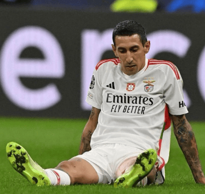 Angel Di María posteo la lesión sufrida en Inter-Benfica