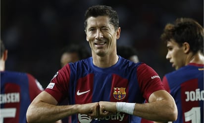 Robert Lewandowski sufre esguince y será baja del FC Barcelona: 
