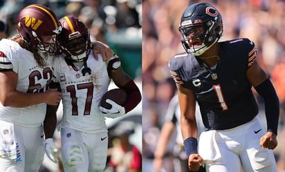 NFL: ¿A qué hora y dónde ver el partido Washington Commanders vs Chicago Bears?