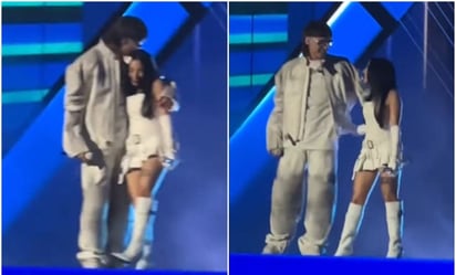 Peso Pluma y Nicki Nicole demuestran su amor en los Premios Billboard 2023