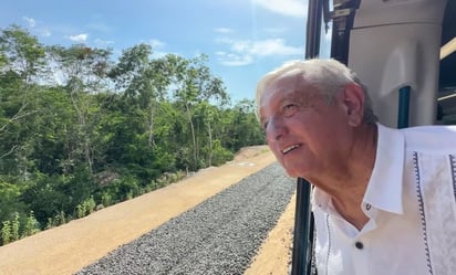 'Si tenemos suerte' hasta febrero de 2024 estará funcionando todo el Tren Maya, anuncia AMLO