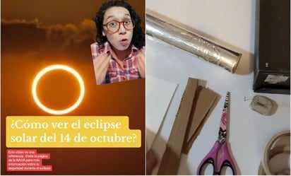 ¿Cómo crear una cámara para observar el Eclipse Solar 2023? Así lo explican en TikTok