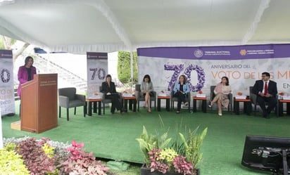 Reconocen retos en igualdad de género en 70 aniversario de voto de la mujer