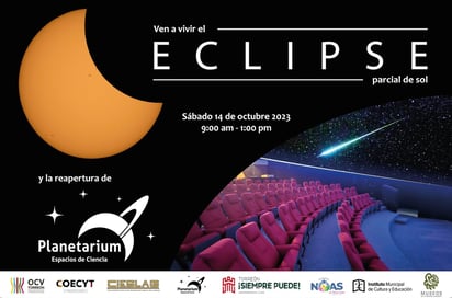 Se presentan actividades en celebración del eclipse solar en Puerto Noas en Torreón