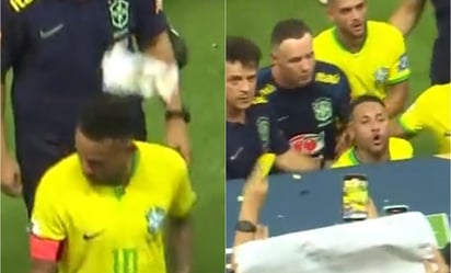 VIDEO: Fanáticos agreden a Neymar con bolsa de palomitas tras empatar ante Venezuela: 
