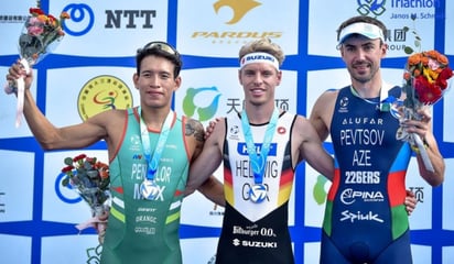 ¡Orgullo mexicano! Aram Peñaflor se queda la medalla de plata en el Mundial de Triatlón