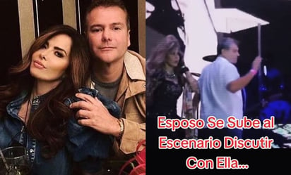 Reviven video donde esposo de Gloria Trevi la trata mal arriba del escenario