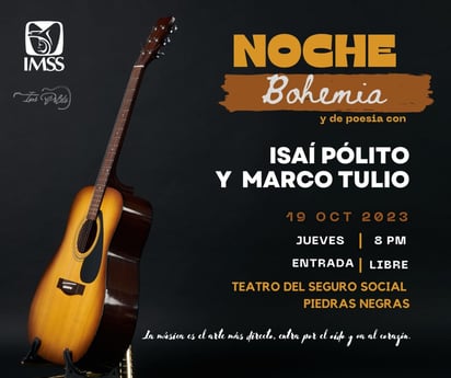 IMSS invita a la Noche Bohemia en su teatro 