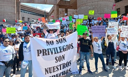 Trabajadores del Poder Judicial rechazan en quinto día de paro 'intromisión' del Ejecutivo