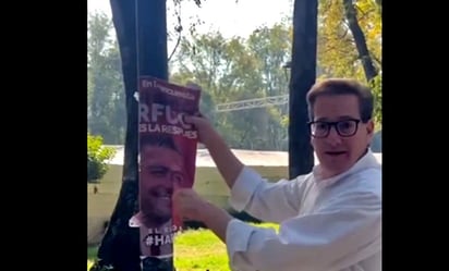 Chertorivski quita propaganda electoral de Harfuch en la CDMX por violar la ley