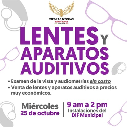 Habrá campaña de lentes a bajo costo 