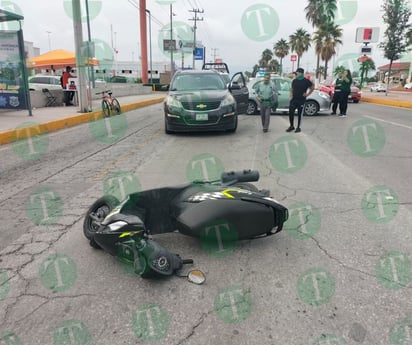 Motociclista herido tras colisión con vehículo en el Pape 