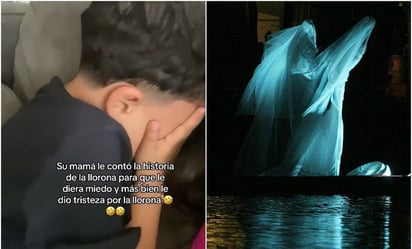 Niño rompe en llanto al escuchar la historia de “La llorona”; no por miedo, sino por tristeza