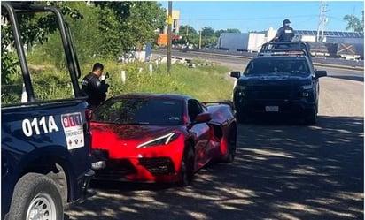 Localizan en Sinaloa corvette rojo robado en EU