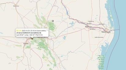 Se reporta sismo de 3.9 grados en García, Nuevo León 