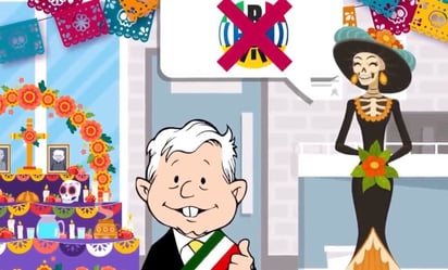 VIDEO: 'Y que al PRIAN, fuchi caca': Morena dedica calaverita a AMLO por Día de Muertos