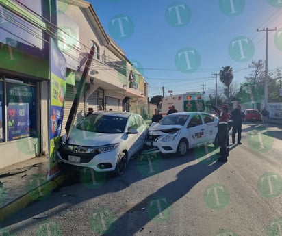 Taxista de Eco Taxis Felinos protagonizo choque en Monclova