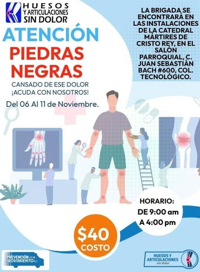 Invitan a la brigada contra la osteoporosis en Catedral 