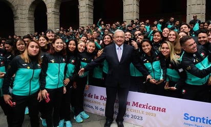 AMLO: Del fondo del Indep se entregarán apoyos a medallistas de los Juegos Panamericanos