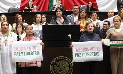 VIDEO: Diputada de Morena canta en tribuna por Palestina: 'Sooolo le pido a Dios…'