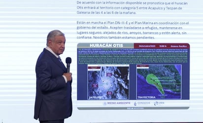 AMLO admite que pensó en informar que el huracán 'Otis' venía 'cañón', pero no lo hizo