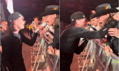 TikTok: Peso Pluma canta con influencer Eugenio Esquivel en concierto de Monterrey: Por medio de TikTok, el influencer compartió un video del momento exacto en que se dio el épico dueto