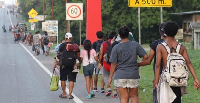 Atentos al desarrollo de la caravana que se formó en Chiapas 