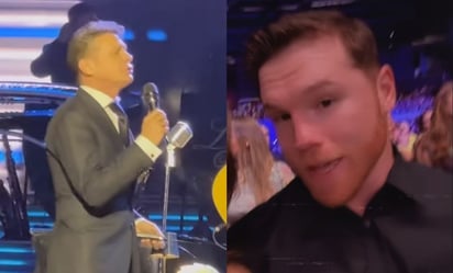 Canelo Álvarez acude a concierto privado de Luis Miguel y se aventó palomazo