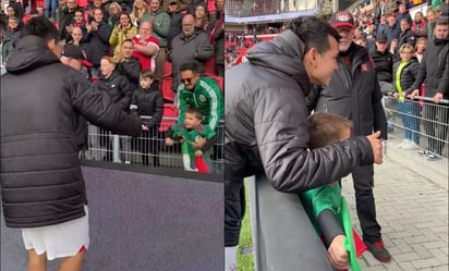 VIDEO: El emotivo gesto de Hirving Lozano con un pequeño aficionado mexicano