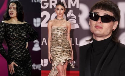 Lluvia de estrellas en la alfombra roja de los Latin Grammy, Rosalía y Danna Paola deslumbraron con sus looks: 
