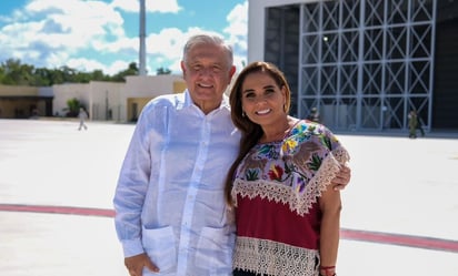 Supervisan AMLO y Mara Lezama avances en el aeropuerto Felipe Carrillo Puerto