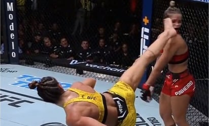 VIDEO: La brutal patada de Amanda Ribas para noquear a su rival en la UFC: 
