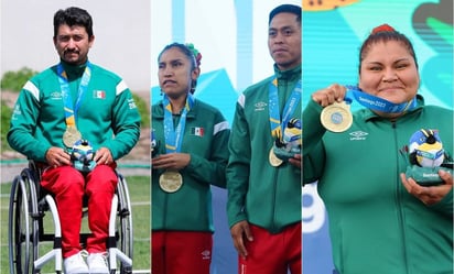 Juegos Parapanamericanos: México asciende al cuarto lugar del medallero: 
