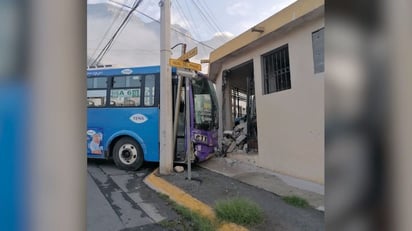 Ama de casa ve a camión estrellarse contra su cochera